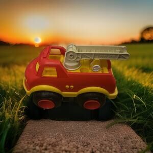 Tonka 90s Red Fire Truck Plastic No Fireman or Accessories Junior Sand Moveable